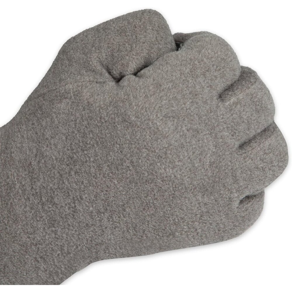 Women's Gray Comfortable Stretch Fleece Lining Microluxe Cold Weather Gloves - Picture 6 of 6